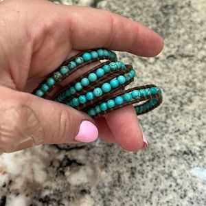 Chan Luu turquoise wrap bracelet!
